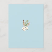 Budget Oh Boy Blue Balloon Baby Dusche Einladung (Rückseite)