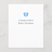 Budget Oh Boy Boy's Baby Shower Einladung (Rückseite)