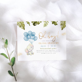 Budget Oh Boy Elephant & Balloons Babydusche