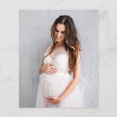 Budget Oh Boy Foto Blue Baby Dusche Einladung (Rückseite)