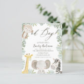 Budget Oh Boy Safari Tierjunge Babydusche (Stehend Vorderseite)