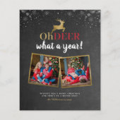 Budget Oh Deer Tartan Chalkboard 2 Foto Urlaub (Vorderseite)