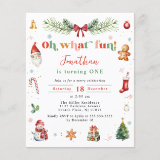 Budget Oh, was Spaß 1. Weihnachtsfest farbenfroh G