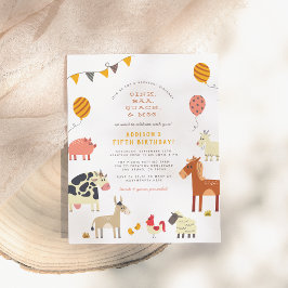 Budget Oink Baa Quack Landtiere Geburtstagspartei