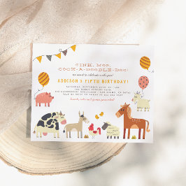 Budget Oink Moo Cock-a-doodle-doo Farm Geburtstag