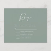Budget Olive RSVP Card Flyer (Vorne)