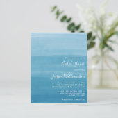 Budget Ombre Dip Dye Ocean Blue Brautparty (Stehend Vorderseite)