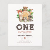 Budget One Happy Camper Bärenjunge 1. Geburtstag (Vorderseite)