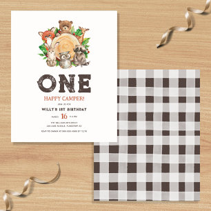 Budget One Happy Camper Boy Erster Geburtstag Einl Flyer
