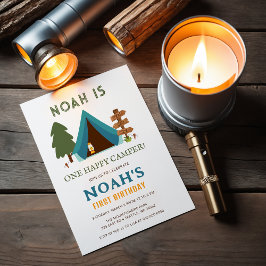 Budget One Happy Camper Boys Erster Geburtstag