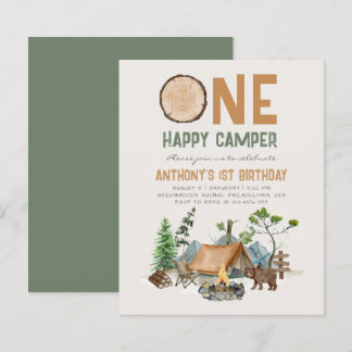 Budget One Happy Camper Woodland 1. Geburtstag