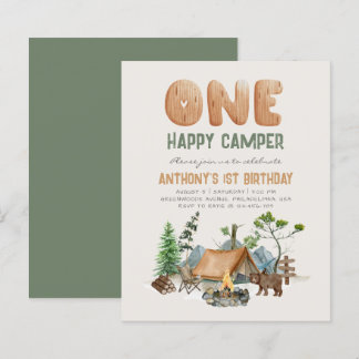 Budget One Happy Camper Woodland 1. Geburtstag