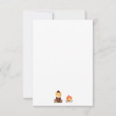 Budget One Happy Camper Woods Camping 1. Geburtsta Mitteilungskarte (Rückseite)