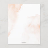 Budget One Sweet Peach First Birthday Einladung (Rückseite)