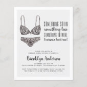 BUDGET Ooh La Lingerie Dusche Einladung (Vorderseite)