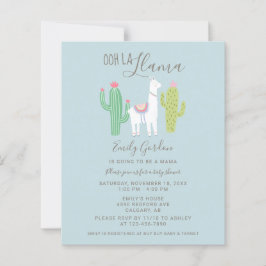 Budget Ooh La Llama Baby Dusche niedlich blau & br