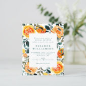 Budget Orange Blume Brautparty (Stehend Vorderseite)