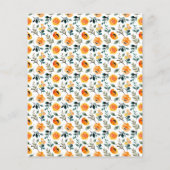 Budget Orange Blume Brautparty (Rückseite)