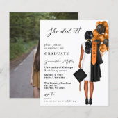 Budget Orange Foto Sie tat es Abschluss (Vorne/Hinten)