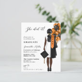 Budget Orange Foto Sie tat es Abschluss (Stehend Vorderseite)