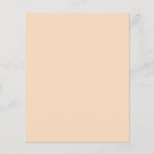 Budget Orange Kleine Süsse Kinderdusche Einladung (Rückseite)