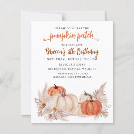 Budget Orange Kürbis-Patch Herbst-Geburtstags-Einl