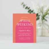 Budget Orange Rosa Arch Girls Weekend Bachelorette (Stehend Vorderseite)