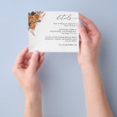 Budget Orange Rustikale Urlaubsdetails Flyer (Gruppe)