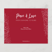 Budget Ornament Frohe Weihnachtskarte (Rückseite)