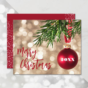 Budget Ornament Frohe Weihnachtskarte