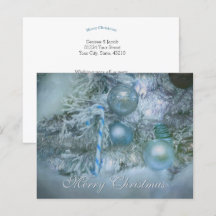 Budget Ornamente Frohe Weihnachten Blauer Aquamari