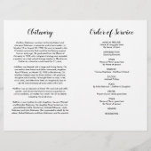 Budget Ozeandove-Beerdigung-Programm (Rückseite)