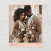 Budget Pale Peach & Gold 2 Foto Hochzeit Vielen Da (Vorderseite)