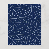 Budget Palm auf Navy Blue 50. Geburtstag Einladung (Rückseite)