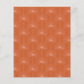 Budget Palm Botanische Burnt Orange Paare Dusche (Rückseite)