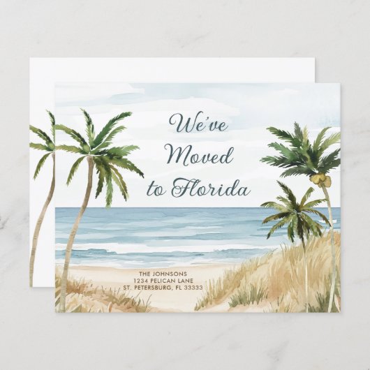 Budget Palm Trees Beach Ankündigung (Vorne/Hinten)