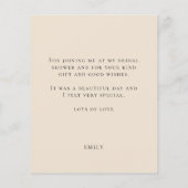 Budget Pampas Future Frau Brautparty Vielen Dank (Rückseite)