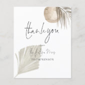 Budget Pampas Future Frau Brautparty Vielen Dank (Vorderseite)