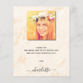 Budget Pampas Gras Blush Abschluss danke (Rückseite)