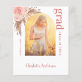 Budget Pampas Gras Blush Abschluss danke (Vorderseite)