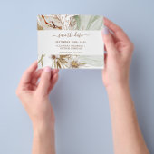 Budget Pampas Gras Boho Save the Date Flyer (Gruppe)