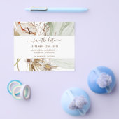 Budget Pampas Gras Boho Save the Date Flyer (Einzeln)