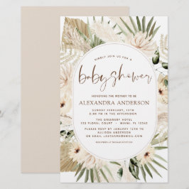 Budget Pampas Grass Baby Shower Boho Eucalyptus