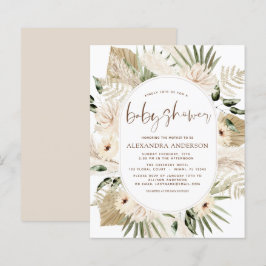 Budget Pampas Grass Baby Shower Boho Eucalyptus