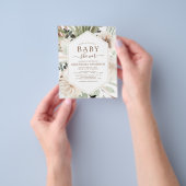 Budget Pampas Grass Baby Shower Boho Eucalyptus Flyer (Gruppe)