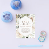 Budget Pampas Grass Baby Shower Boho Eucalyptus Flyer (Einzeln)