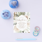 Budget Pampas Grass Baby Shower Boho Eucalyptus Flyer (Einzeln)