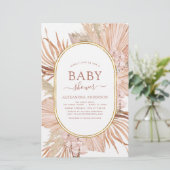 Budget Pampas Grass Bohemisch Boho Babydusche (Stehend Vorderseite)