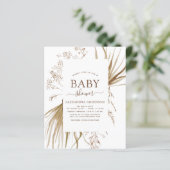 Budget Pampas Grass Bohemisch Boho Babydusche (Stehend Vorderseite)