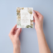 Budget Pampas Grass Bohemisch Boho Tropical Weddin Flyer (Gruppe)